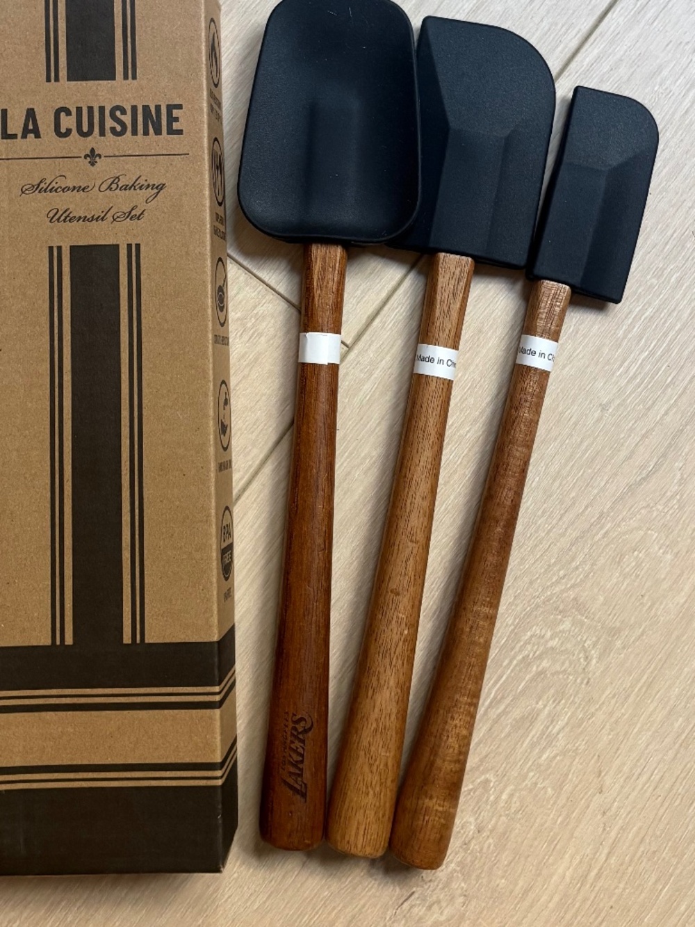 LA CUISINE SILICONE BAKING UTENSILS SET (LAKER LOGO)